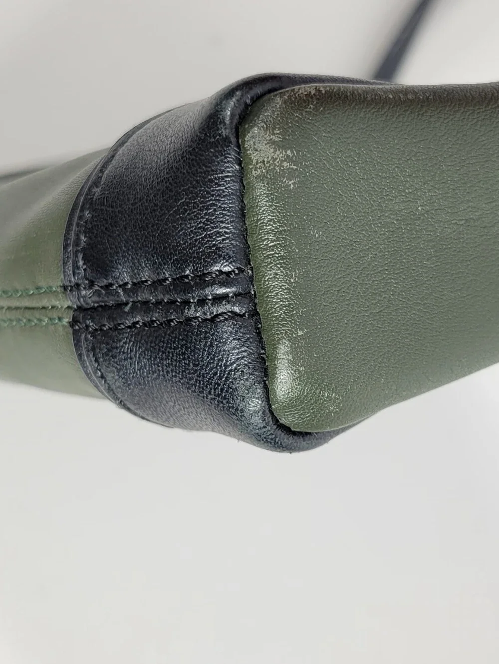 kate spade Olive Green and Black Leather Crossbody Bag #845